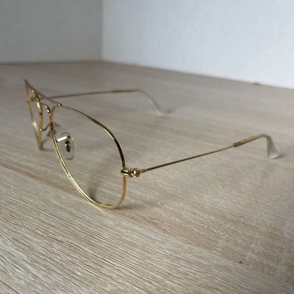 Ray-Ban RB3025 Gold Aviator Large Metal Sunglasses 001/58 FRAMES ONLY 55-14 - Picture 3 of 8